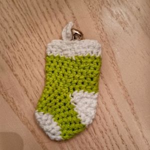 Bright Green Sock Christmas Ornament